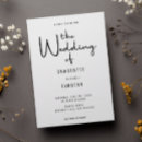 Recherche de sophistiqué mariage invitations Noir et blanc