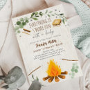 Search for camping baby shower invitations Campfire