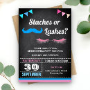 Recherche de coup moustache invitations Bébé