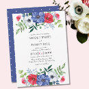 Search for fourth of july wedding invitations Red white and blue