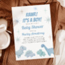 Recherche de dinosaur baby shower garçon invitations Bleu