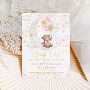 Search for star baby girl shower invitations Over the moon