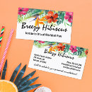 Search for tropical business cards Floral
