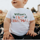 Search for first christmas baby shirts Red