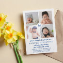 Search for boys initial invitations Photo collage