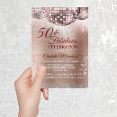 Search for gold disco ball invitations Glitter
