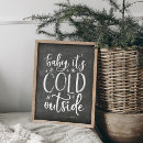Search for its cold outside baby posters Typography