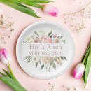 Search for he is risen plates Bible verse