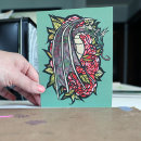 Recherche de rouge dragon cartes postales Rose