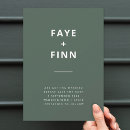 Search for green wedding save the dates Minimalist