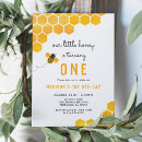 Search for happy first bee day invitations A little honey