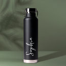 Search for label water bottles White