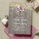 Search for light pink wedding invitations Rustic
