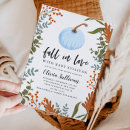 Search for fall in love pumpkin invitations Greenery