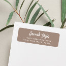 Search for taupe brown return address labels Stylish