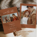 Recherche de terracotta wedding save the dates Couple