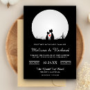Search for black cat wedding invitations Modern