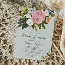 Search for colorful bridal shower invitations Botanical