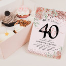 Search for milestone birthday invitations glitter