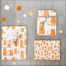 Search for orange wrapping paper cat