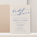 Search for blue bridal shower invitations Modern