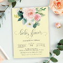 Search for yellow and white baby shower invitations Elegant