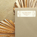 Search for art deco wedding return address labels Geometric