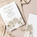Recherche de palm tree wedding invitations Aquarelle