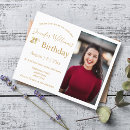 Search for golden 21st birthday invitations Elegant