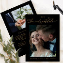 Recherche de black and gold wedding thank you cards Pour tous