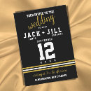 Search for sports wedding invitations Black