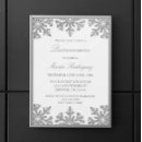 Search for snowflake quinceanera invitations Silver