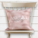Search for grey rose pillows Monogrammed