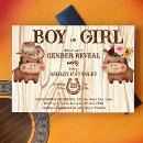 Search for cowboy gender reveal invitations Cowgirl