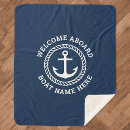 Search for white anchor blankets Sailing on the seas