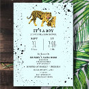Search for blue tiger invitations Baby