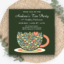 Search for tea cup birthday invitations Pretty