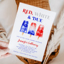 Search for 4th of july baby shower invitations Red white and due