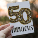 Search for leopard 50th birthday invitations Black and gold