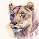 Recherche de lion femme tshirts Aquarelle