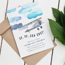Search for vintage airplane birthday invitations Aviation