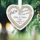 Search for 60th wedding anniversary ornaments Sixtieth