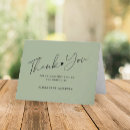 Search for olive green thank you cards Script