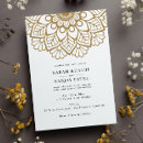 Search for mandala wedding invitations Gold