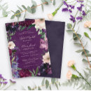 Search for purple floral wedding invitations Formal