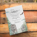 Search for wild wolf cards invites animal