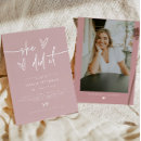 Search for blush pink graduation invitations She did it
