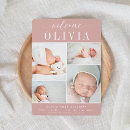 Search for elegant birth announcement cards Multi photo