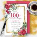 Search for red and gold birthday invitations Adult