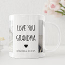 Search for grandma mothers day mugs Love you grandma